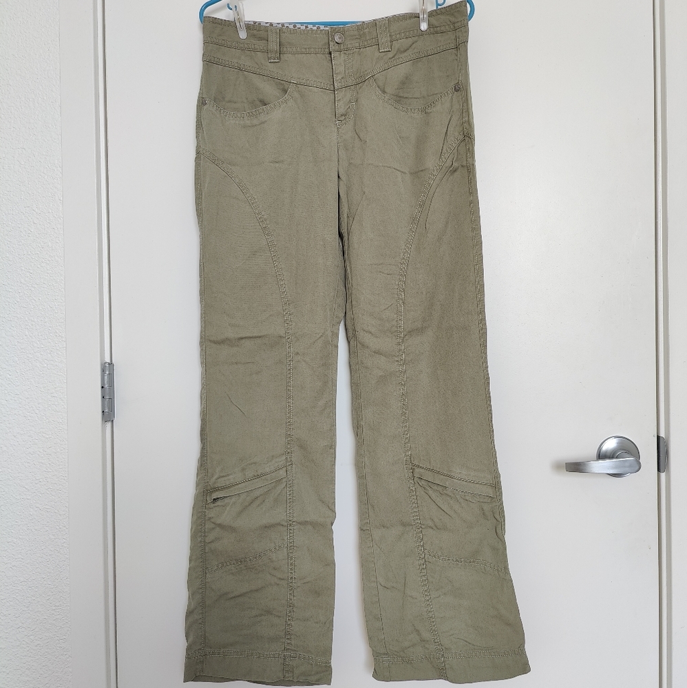 Athleta Olive Utility Boot-Cut Pants
